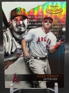 Mike Trout 2020 Topps Gold Label Los Angeles Angels