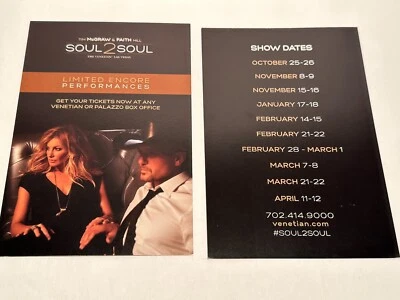 蒂姆·麦格拉·信仰希尔灵魂 2 灵魂拉斯维加斯 2 张促销明信片 2012 — 第 1/4 张图片