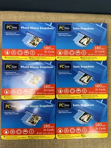PC LINE PHOTO PAPER - 180 GSM 6"X4" - 72 GLOSS & 72 SATIN - UNOPENED PHOTOGRAPHY - Picture 1 of 4