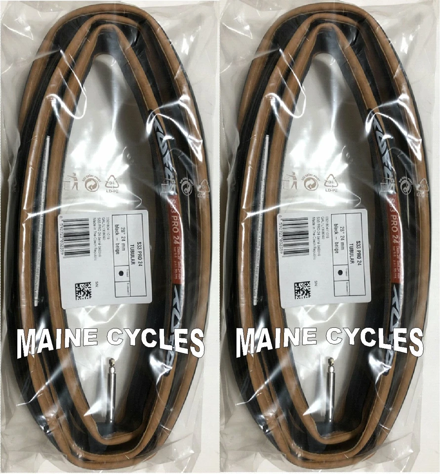 Tufo S-33 Pro tubular 700 x 24 tan / black