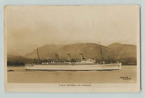 Postcard RMS Empress of Canada, RPPC, - Picture 1 of 2