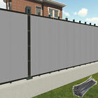 5' Large Privacy Fence Screen Garden Yard Windscreen Mesh Shade Cover gray