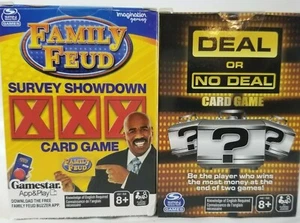 2 Kartenspiele FAMILY FUED SURVEY SHOWDOWN & Deal or No Deal SEALED NEU - Bild 1 von 5