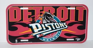Detroit Pistons License Plate Wincraft Made in USA - Durable Plastic - Picture 1 of 2