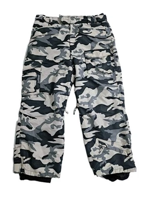 Calça de inverno South Play masculina camuflada XL esqui neve forrada de lã deserto  - Imagem 1 de 4