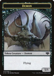 Demon MTG Commander 2014 Token NM x4 (5/5 Flying) - Magic Card - Picture 1 of 1