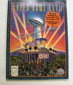 Super Bowl XXVII 27 NFL Game Program - Dallas Cowboys Vs Buffalo Bills - Picture 1 of 3