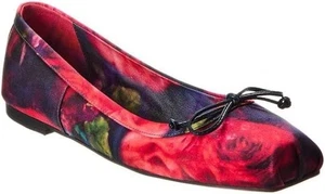 Neu! Christian Louboutin Rose Rosen Mamadrague Schleife Seide/Satin Ballerinas Schuhe - Bild 1 von 15