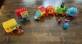 LEGO DUPLO 10603 My First Bus and 10847 My First Number Train - 2 Complete Sets
