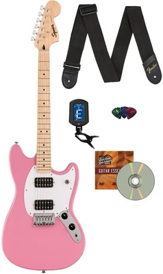 Fender Squier Sonic Mustang - Flash Pink w/ Tuner - Image 1 of 4