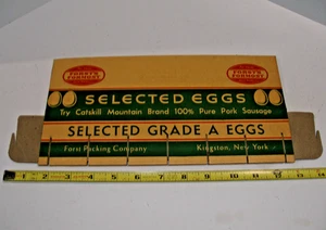 Caja de huevos marca Catskill Mountain, Kingston, NY, Forst's Formost, nueva de stock - Imagen 1 de 2