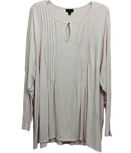 J. Jill Wearever Collection Womens Tunic Top 4X Long Sleeve Dusty Rose Stretch - Picture 1 of 7