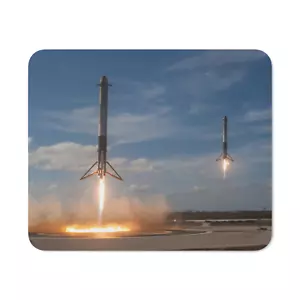 SpaceX Rockets Mousepad - 8x10 inch square mat - Space SpaceX NASA - Picture 1 of 3