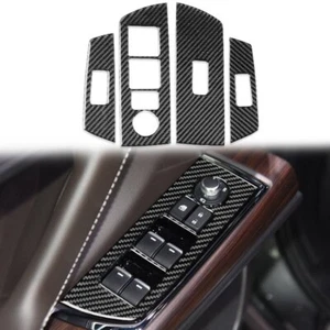 Cubierta del panel elevador de ventana de fibra de carbono real para Mazda CX-9 2016-2020 - Imagen 1 de 6