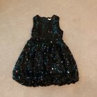 THE CHILDRENS PLACE DRESS, 6X/7, PARTY DRESS! SEQUINED, SLEEVELESS, LOVELY,BLACK