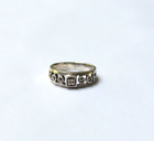 Sterling Silver And Marcasites Ring Size 6