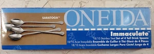 Oneida SARATOGA 4 cucharas altas de té helado acero inoxidable 18/10 impecable - Imagen 1 de 7