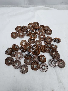 Menge 46 12-Pin Compactron Vakuum Röhren Steckdosen Amateurfunk Radio Verstärker Braun - Bild 1 von 4