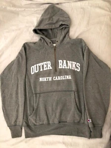 Women’s Champion Outer Banks Gray Hooded Hoodie w/Zipper, Size Small - Picture 1 of 4