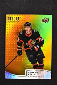 2021-22 UD Allure Rainbow Orange-Yellow #R-46 Parker Kelly - Ottawa Senators