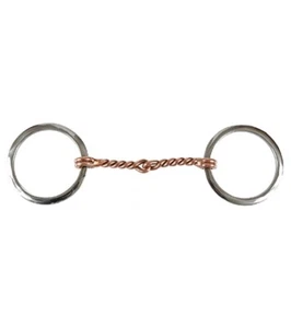 Edelstahl KUPFER VERDREHT DRAHT O RING TRENSE BIT mit 5" Mund Flachringe - Bild 1 von 1