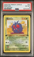 Carte Pokémon Mimitoss 63/64 Jungle Edition 1 Wizards PSA 6 FR