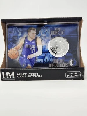 Luka Doncic Highland Mint Silver Plated Coin Card Dallas Mavericks LE 5000 USA - Image 1 of 4