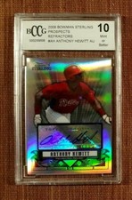 MINT+ GRADED BASEBALL CARDS AUTO MEM SER STERLING DRAFT CHROME - PICK FROM LIST
