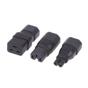IEC320 Convert Connector UPS PDU Male To Female EU US Power Plug Adapter Socket - Afbeelding 1 van 18