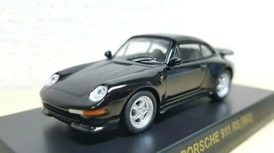 1/64 Kyosho PORSCHE 911 RS 993 NEGRO modelo de coche fundido a presión Foto 1 de 3