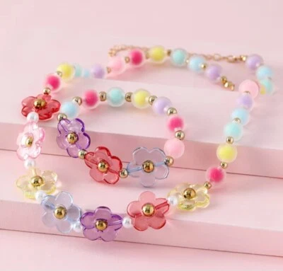 Perlen Halskette mit Armband 2Set für Mädchen  - Bild 1 von 4