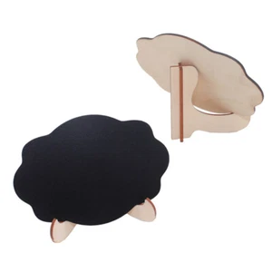 10 Pcs Blackboard Display -Board Ovale Tafel Mini Mini-Holztafel - Bild 1 von 11