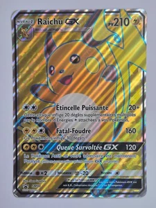 Pokémon Raichu GX SM90 JUMBO Holo SL French - Picture 1 of 2
