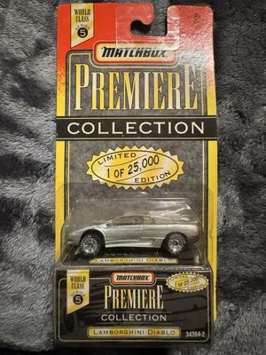 Литой под давлением серебристый Lamborghini Diablo серии 5 Matchbox Premiere Collection 1:64 - Изображение 1 из 4