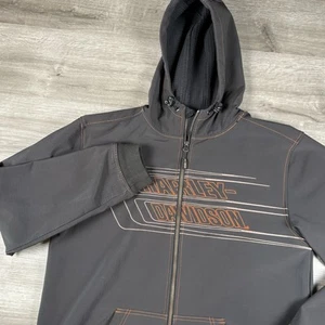 Giacca Harley-Davidson taglia M antivento softshell full zip con cappuccio 97477-12VM - Foto 1 di 21