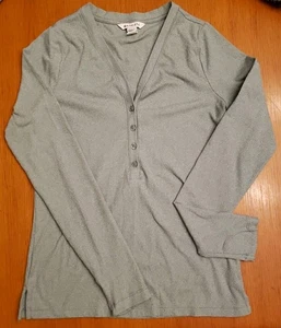 Top Athleta Uptempo Henley acanalado manga larga - mediano - Imagen 1 de 7