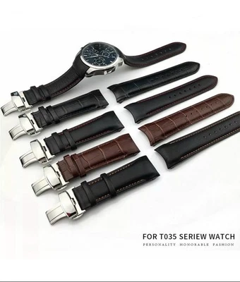 Para Reloj TISSOT Couturier Correa Curvada Cuero + Hebilla Tamaño 23mm Foto 1 de 4