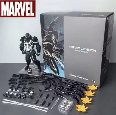 Marvel Kaiyangdo Revoltech Amazing Agent Venom Action Figure 6 Inches CT Toys - Image 1 of 4