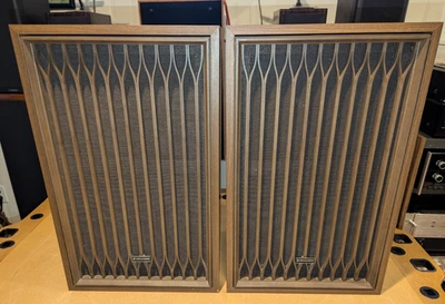 Vintage 1970s Pair Kenwood KL-444A Stereo 3 way Floor Speakers - Tested JAPAN - Image 1 of 4