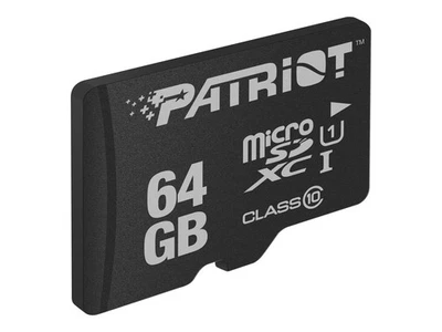 PATRIOT Memory PSF64GMDC10 64 GB MicroSDXC Classe 10 UHS-I 80 MB/s Class 1 (U1) - Immagine 1 di 2