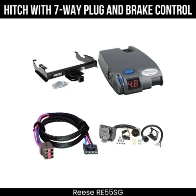 Hitch Tow PKG+ Brake Control For 63-87 Chevy GMC C/K 99-00 Ford F-350 Super Duty - Image 1 of 4