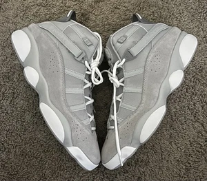 NUEVO Talla 13M- Air Jordan 6 Anillos "Gris Lobo" 322992-009 - Imagen 1 de 5