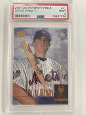2001 Upper Deck Premier Prospects #52 David Wright Mets RC Rookie PSA 9
