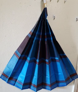 Bangladesh ATM Gold Lungi Men's Large 100% Cotton  Multi Color Check Night Dress - Picture 1 of 3