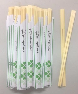 Palillos desechables de madera 40 pares envueltos individuales S-3779 - Imagen 1 de 2