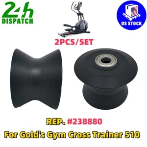 Reemplazo de rueda de rodillo 2x para entrenador cruzado Gold's Gym 510 elíptico 238880 - Imagen 1 de 8