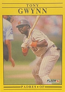 1991 Fleer #529 Tony Gwynn San Diego Padres Baseball Card
