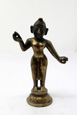 18 Th C Ancient Bronze Hindu Lord Krishna Rare Thakur Ji Sculpture