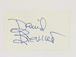 Tarjeta índice autografiada por David Brenner 3x5 actor comediante de pie - Imagen 1 de 1