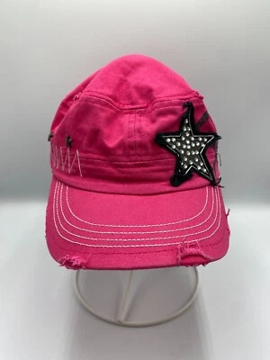 Gorra ajustada estilo militar para mujer rosa estrellas envejecidas Foto 1 de 4